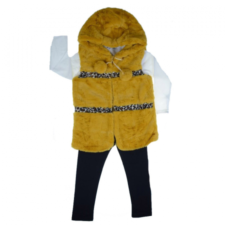 Compleuri  fete maneca lunga - Compleu 3 piese pentru fete Happy House HH195M3-116-cm, Multicolor