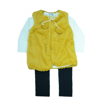 Compleuri  fete maneca lunga - Compleu 3 piese pentru fete Happy House HH196GA-164, Multicolor