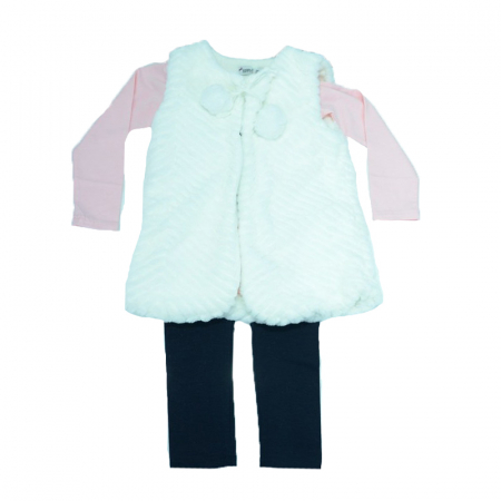 Compleuri  fete maneca lunga - Compleu 3 piese pentru fete Happy House HH196R-164, Multicolor