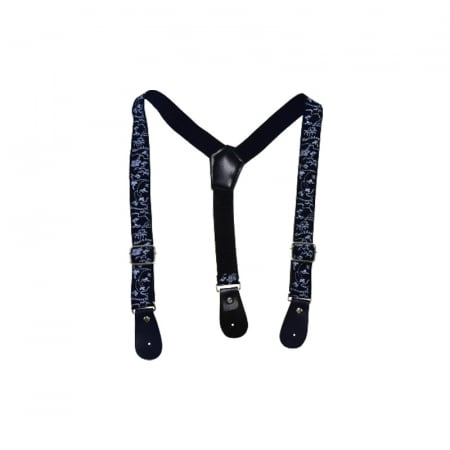 Compleu 4 piese pantaloni, camasa, papion si bretele pentru baieti Mini Junior, COMP-1173, Bleumarin [5]