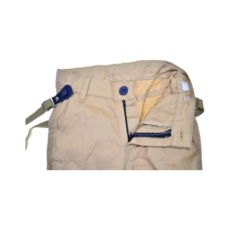 Compleu 4 piese pantaloni, camasa, papion si bretele pentru baieti Mini Junior, COMP-2407-B, Bej [3]