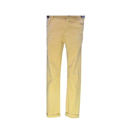 Compleu 4 piese pantaloni, camasa, papion si bretele pentru baieti Mini Junior COMP-5810, Bej [2]