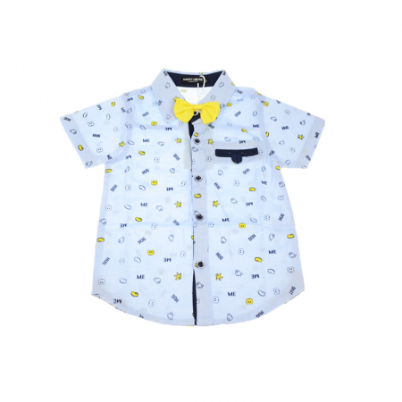 Compleu 4 piese de vara pentru baieti Happy House JF-1829A-92-cm, Albastru [2]