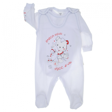 Compleuri baieti maneca lunga - Compleu 4 piese pentru copii Gama 017GM-A, Alb