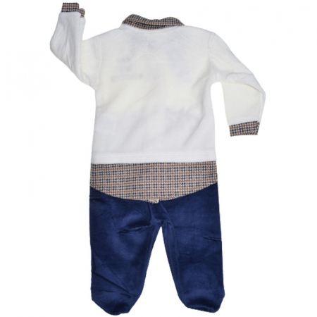 Compleu 5 piese pentru baieti Bebelinna 020823BL, Bleumarin [1]