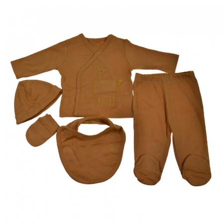 Compleuri baieti maneca lunga - Compleu 5 piese pentru baieti CICCIMBABY  01-2023, Maro