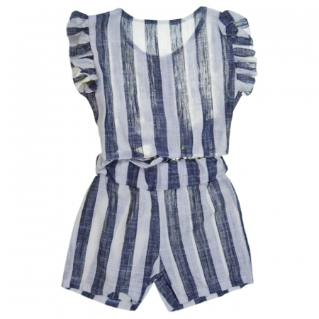 Compleu de vara, din 2 piese, pentru fete, Mini junior, C6029G, Gri [1]
