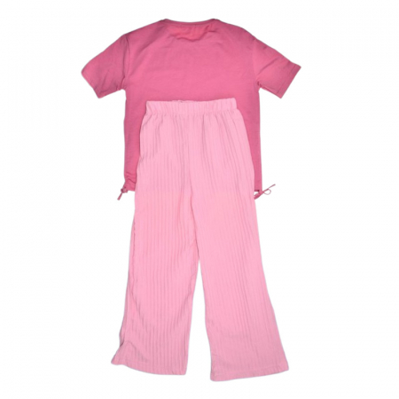 Compleu de vara, din 2 piese, pentru fete, Mini junior, C8279, Roz [1]