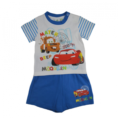 Compleuri baieti de vara - Compleu 2 piese de vara pentru baieti Disney DISK-JTSET41151_68-74 cm, Bleumarin