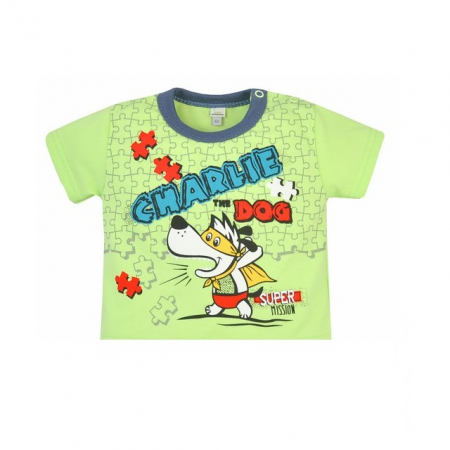 Compleu 2 piese de vara pentru baieti Koala Puzzle 2766_62 cm, Verde [1]