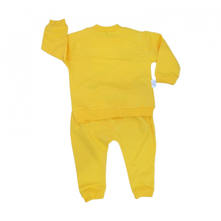 Compleu din 2 piese bluza cu maneca lunga si pantaloni pentru fete Findik baby 110822, Galben [1]