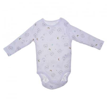Compleu din 2 piese, body si pantaloni, pentru baieti, Mini Junior 2708C, Crem [2]