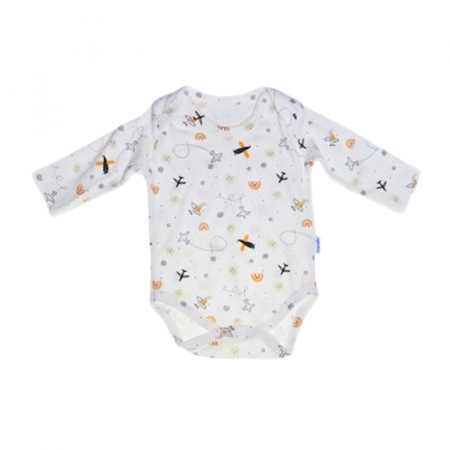 Compleu din 2 piese, body si pantaloni, pentru baieti, Mini Junior 50026C, Crem [4]