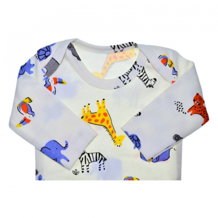 Compleu din 2 piese, body si pantaloni, pentru baieti, Mini Junior 50026C2, Crem [3]