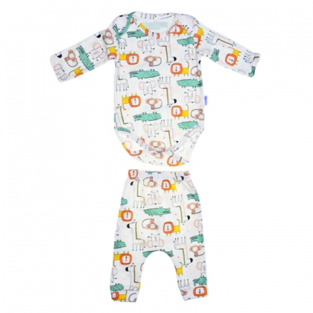 Compleuri baieti maneca lunga - Compleu din 2 piese, body si pantaloni, pentru baieti, Mini Junior 50026C3, Multicolor