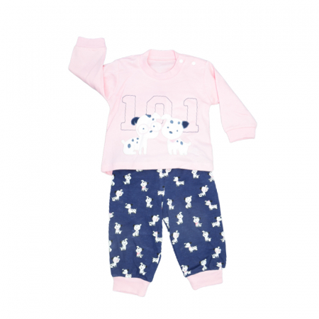 Compleuri  fete maneca lunga - Compleu din 2 piese pentru fete Tonton 280-1, Multicolor