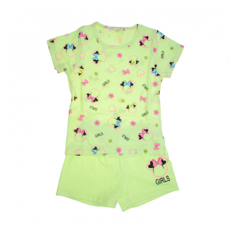 Compleuri fete de vara - Compleu din doua piese pentru fete Happy House HH517A, Verde