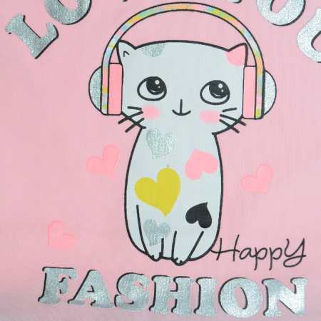 Compleu din doua piese pentru fete Happy House WB-2950, Roz [2]