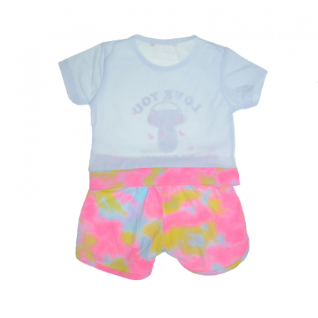 Compleu din doua piese pentru fete Happy House WB-2950A, Alb [1]