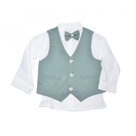 Compleu elegant 4 piese, pentru baieti, Mini Junior 3685BV, Verde [2]