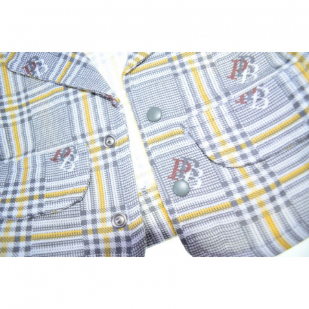 Compleu in carouri, format din 3 piese, pentru baieti, Mini Junior 1322G, Gri [6]