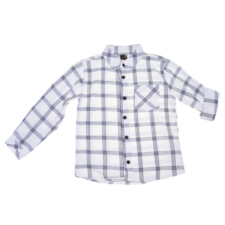 Compleu format din 3 piese pantaloni, camasa si bretele pentru baieti Mini Junior COMP-1271, Albastru [3]