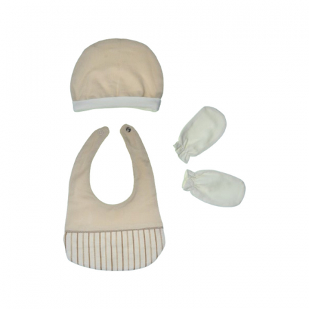 Compleu format din 5 piese pentru baieti, Mini Junior COMP-4095, Crem [5]