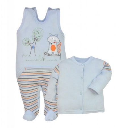 Compleuri baieti maneca lunga - Compleu pentru copii Koala Foksik 2096-A-74, Albastru