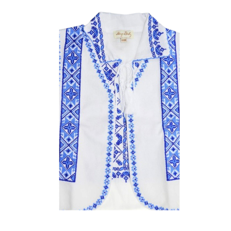 Compleu traditional, din 3 piese, pentru baieti, Mini Junior CB1411-4, Alb [1]