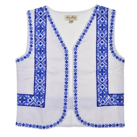 Compleu traditional, din 3 piese, pentru baieti, Mini Junior CB1411-4, Alb [7]