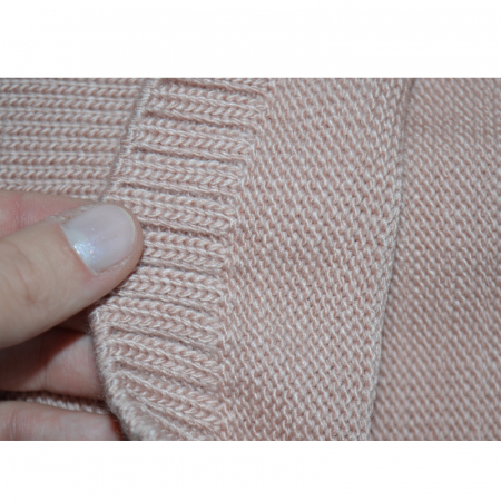 Compleu tricotat 2 piese bluza cu maneca lunga si pantaloni pentru fete Sevgi SVR1411RZ, Roz [2]
