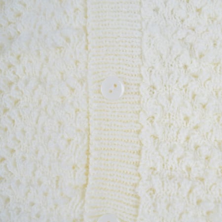 Compleu tricotat 3 piese pentru fete Prodimex QWERT-2, Crem [2]