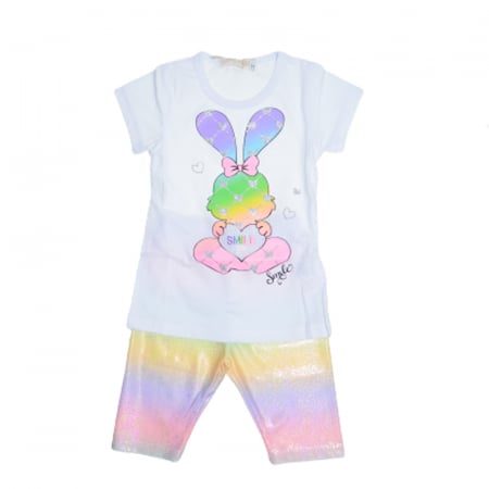 Compleuri fete de vara - Compleu din doua piese pentru fete Happy House HH409, Multicolor
