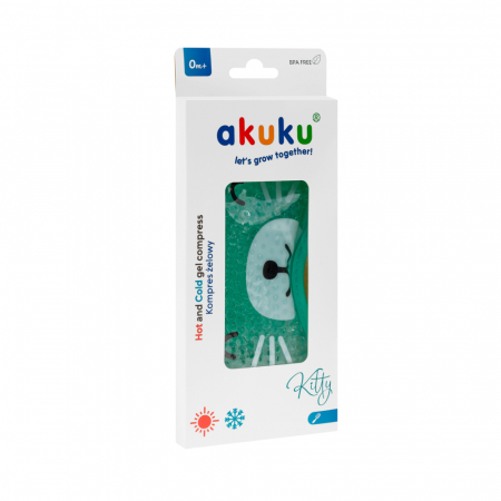 Compresa rece/cald cu gel pentru copii si adulti Akuku 0-9 ani+, A0250, Verde [1]