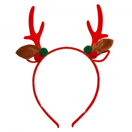 Costume si accesorii Craciun - Cordeluta coarne ren de craciun Mini Junior 110579-RS, Rosu