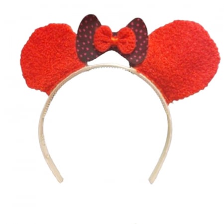 Accesorii par fetite - Cordeluta Minnie pentru fete  Mini Junior MJ010324-10, Alb
