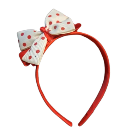 Accesorii par fetite - Cordeluta pentru fete,  Mini Junior C1912-4, Rosu