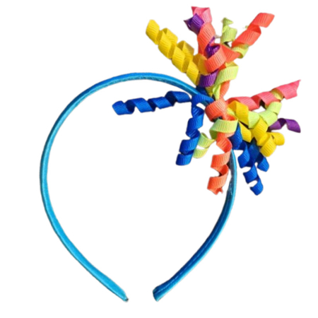 Accesorii par fetite - Cordeluta pentru fete,  Mini Junior C1912, Albastru