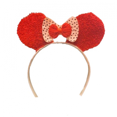 Accesorii par fetite - Cordeluta Minnie pentru fete  Mini Junior MJ010324-9, Roz