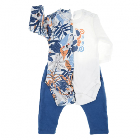 Compleuri baieti maneca lunga - Compleu 3 piese pentru baieti Karen CPB48-74, Multicolor