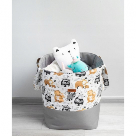 Cos pliabil pentru depozitarea jucariilor 35 x 47 cm Sensillo 386720-N, Gri [2]