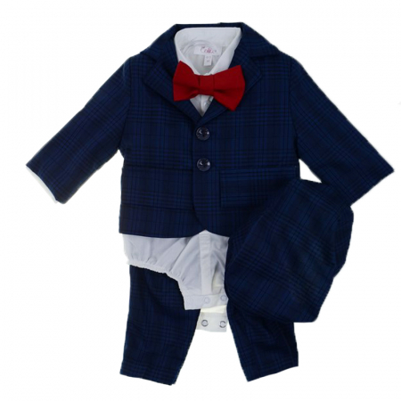 Costume elegante de la 0 la 9 luni - Costum 6 piese pentru baieti Colibri CPB669-74, Bleumarin