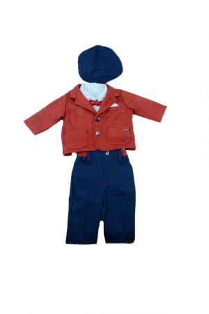Costume elegante de la 0 la 9 luni - Costum botez 5 piese pentru baieti Baby Colibra 7892062