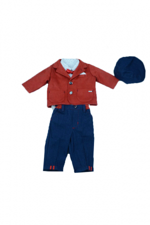Costum botez 5 piese pentru baieti Baby Colibra 7892062 [4]