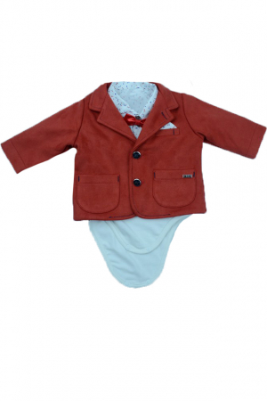 Costum botez 5 piese pentru baieti Baby Colibra 7892062 [2]