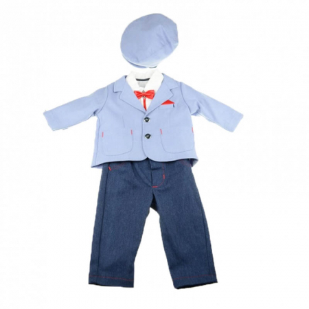 Costume elegante de la 0 la 9 luni - Costum botez 5 piese pentru baieti Colibra 8072062