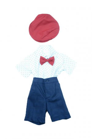 Costum botez 5 piese pentru baieti Micul Vip CMV-004-1 [5]