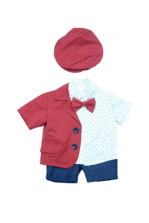 Costum botez 5 piese pentru baieti Micul Vip CMV-004-1 [3]