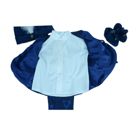Costum botez 5 piese pentru baieti Mini Junior CBB-001 [3]
