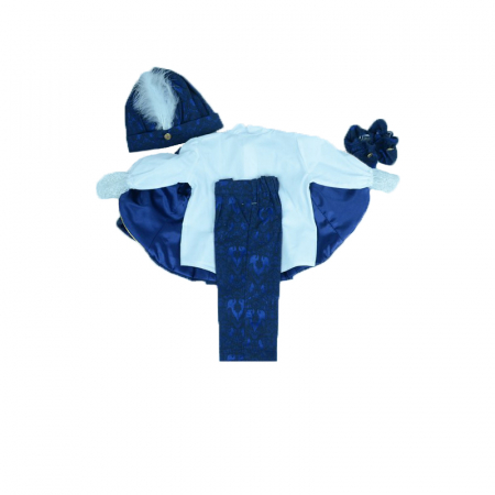 Costum botez 5 piese pentru baieti Mini Junior CBB-001 [5]